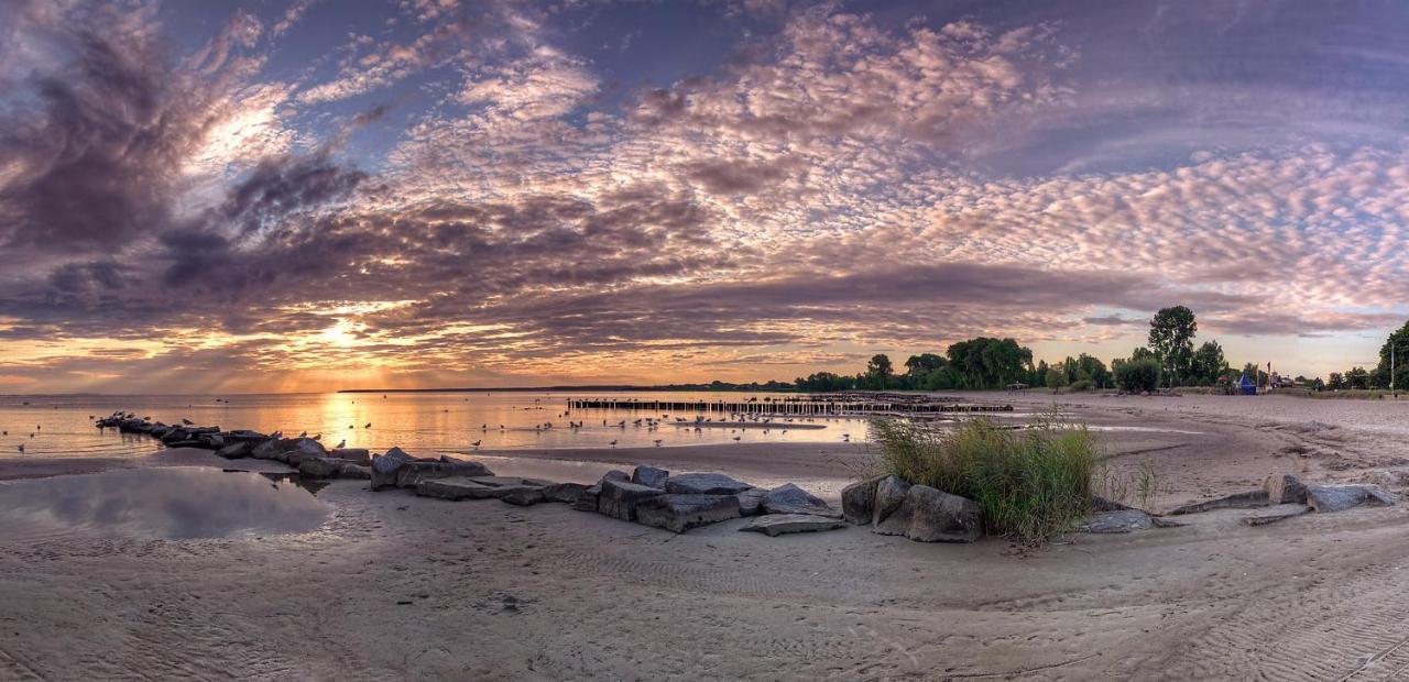 Blick Auf Yachthafen An Der Ostsee Ueckermünde Kültér fotó